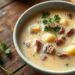 Caldo de batata com carne desfiada: receita reconfortante para dias frios
