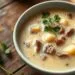 Caldo de batata com carne desfiada: receita reconfortante para dias frios