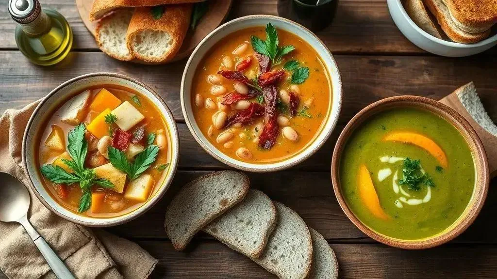 Caldos tradicionais com toque especial
