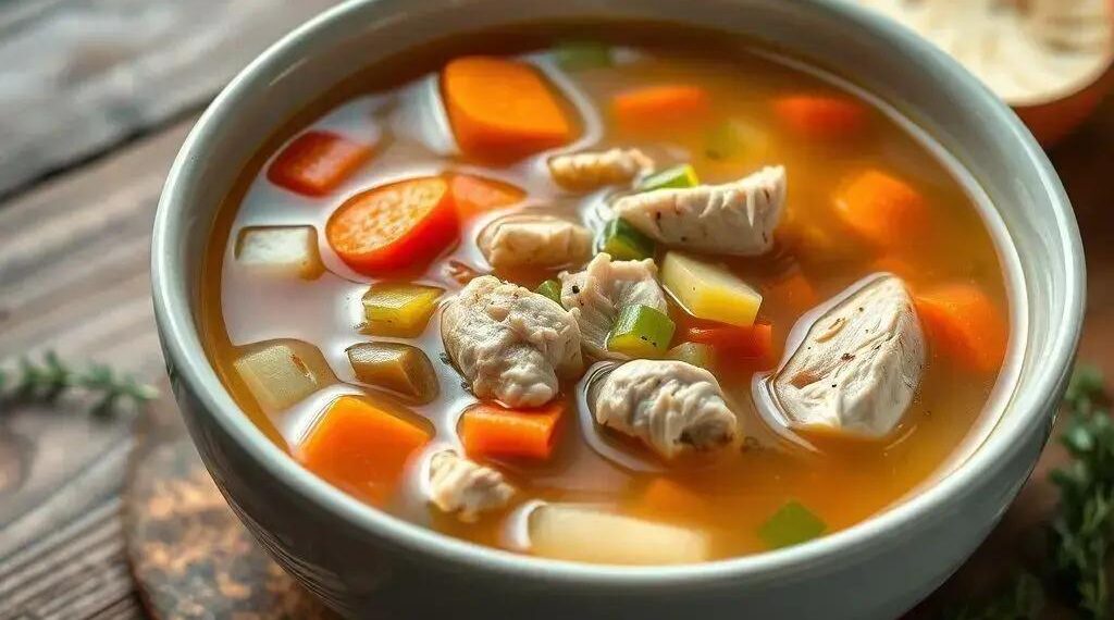 Calorias sopa de legumes com frango: descubra o valor nutricional ideal