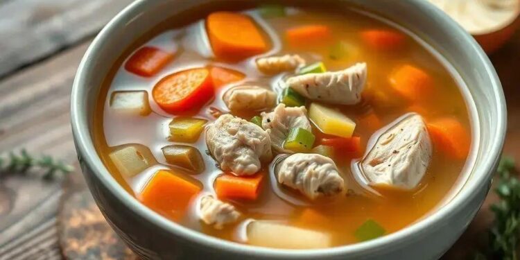 Calorias sopa de legumes com frango: descubra o valor nutricional ideal