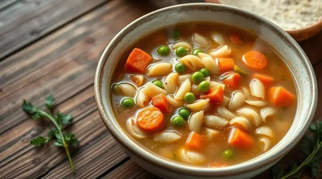Calorias sopa de legumes com macarrão: descubra o valor nutricional ideal