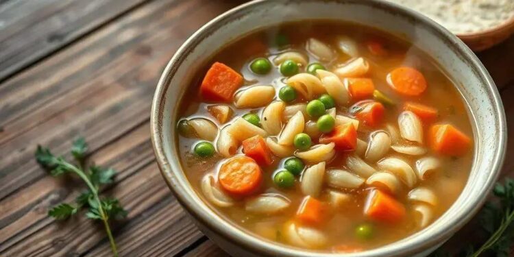 Calorias sopa de legumes com macarrão: descubra o valor nutricional ideal