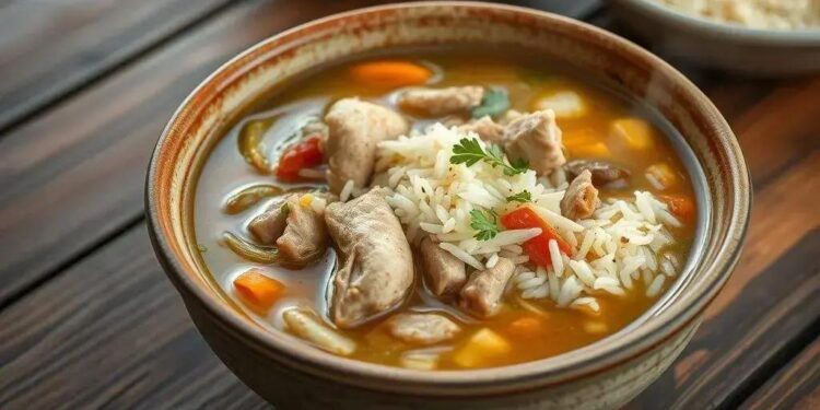 Canja de galinha com arroz cozido e legumes: o segredo da receita que cura e aquece