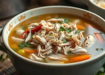 Canja de galinha com frango desfiado: o segredo da receita que cura e conforta
