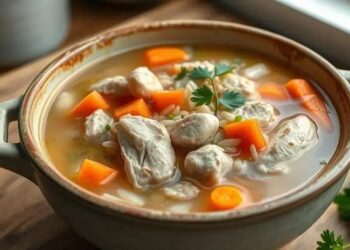 Canja de galinha receita simples: o conforto que cura e aquece a alma