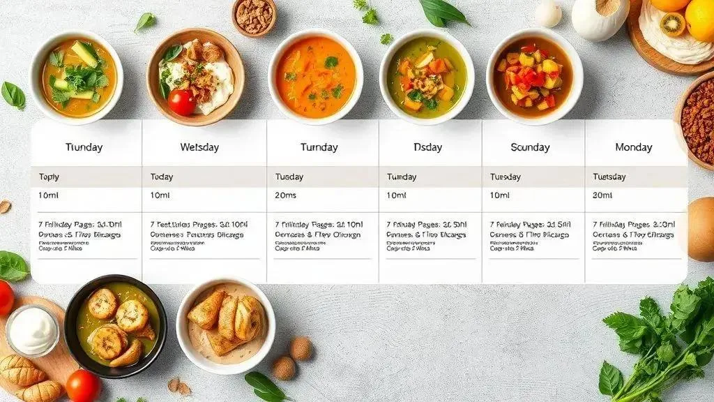 Cardápio completo para uma semana de resultados Cardápio completo para uma semana de resultados
