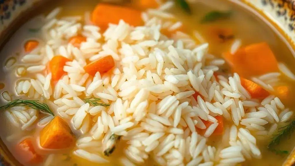 Como acertar o ponto do arroz na canja