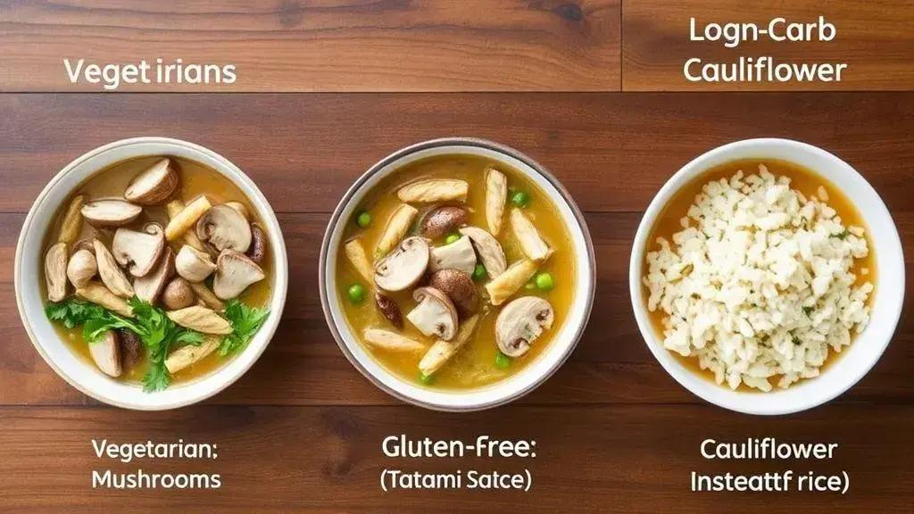 Como adaptar a receita para dietas especiais