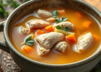 Como fazer sopa de frango simples: receita caseira que aquece o coração