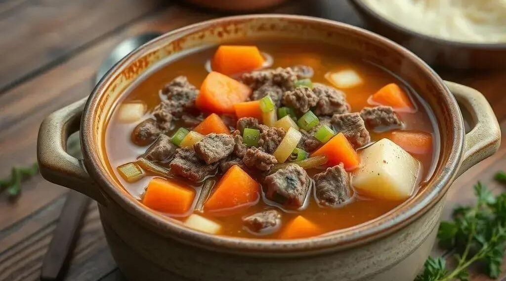 Como fazer sopa de legumes com carne moída: receita caseira que aquece a alma