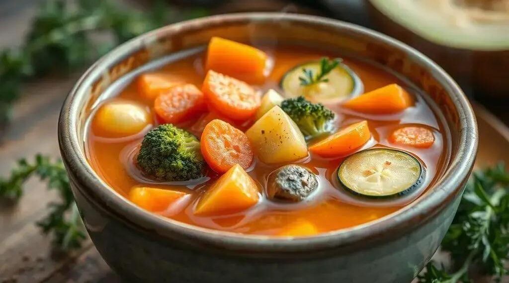 Como fazer sopa de legumes sem macarrão: receita leve e nutritiva