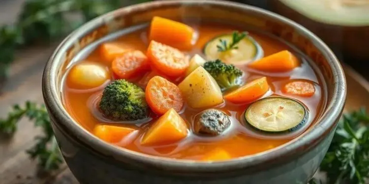 Como fazer sopa de legumes sem macarrão: receita leve e nutritiva
