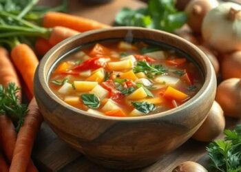 Como fazer sopa simples de legumes: receita rápida que aquece o coração