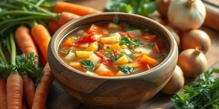 Como fazer sopa simples de legumes: receita rápida que aquece o coração