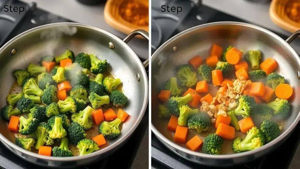 Como preparar brócolis com cenoura de forma saborosa