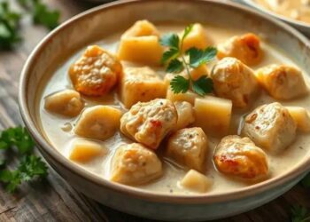 Creme de aipim com frango: receita cremosa que conquista a família toda