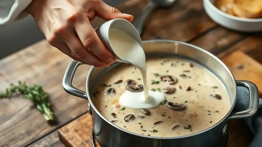 Creme de leite: para um caldo cremoso e saboroso