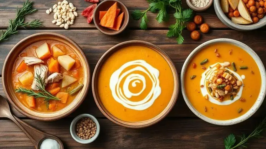 Dicas para variar e personalizar sua sopa Dicas para variar e personalizar sua sopa