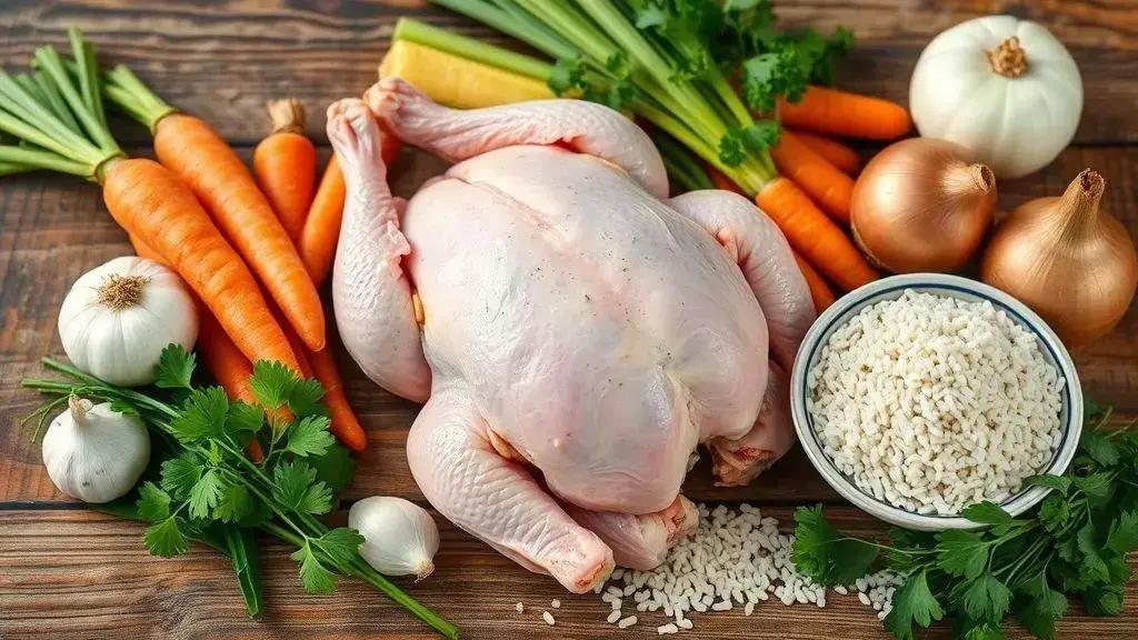 Ingredientes essenciais para uma canja perfeita