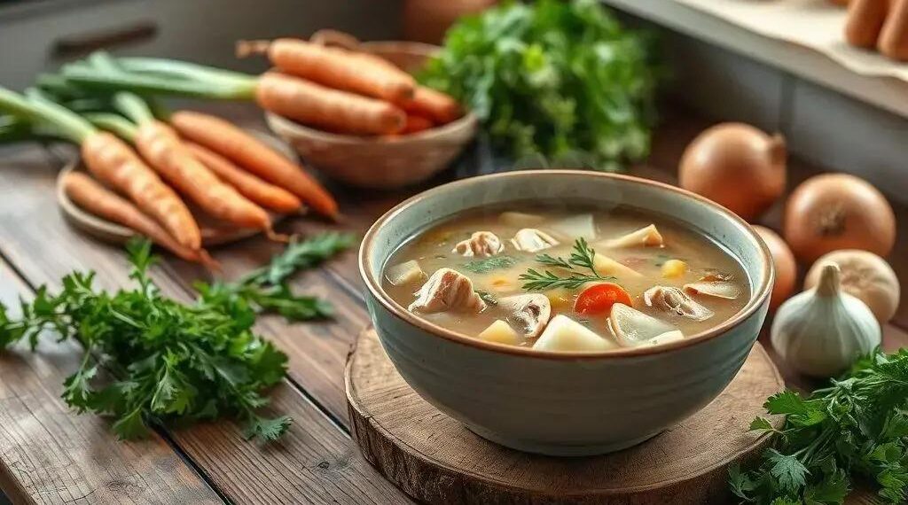 Ingredientes para sopa de frango: o segredo da receita que aquece o coração