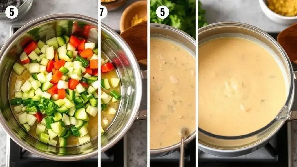 O passo a passo para uma sopa cremosa e saborosa