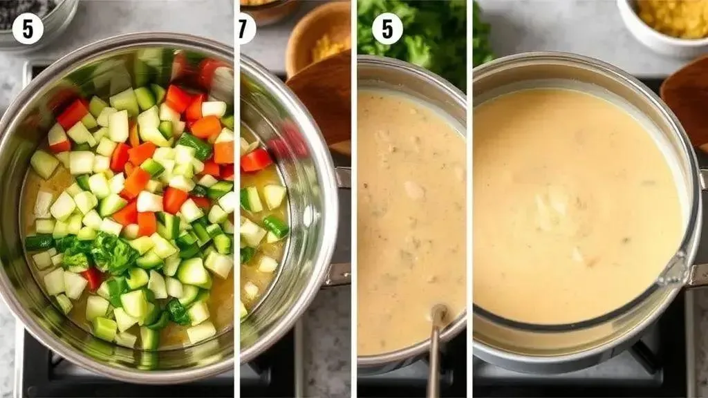 O passo a passo para uma sopa cremosa e saborosa O passo a passo para uma sopa cremosa e saborosa