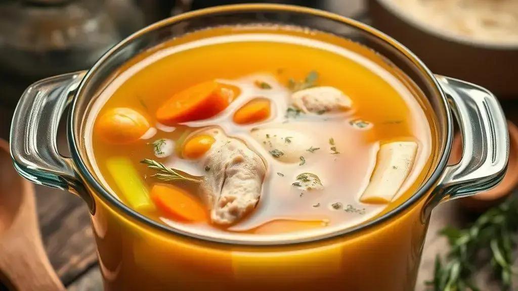 O segredo do caldo dourado e nutritivo