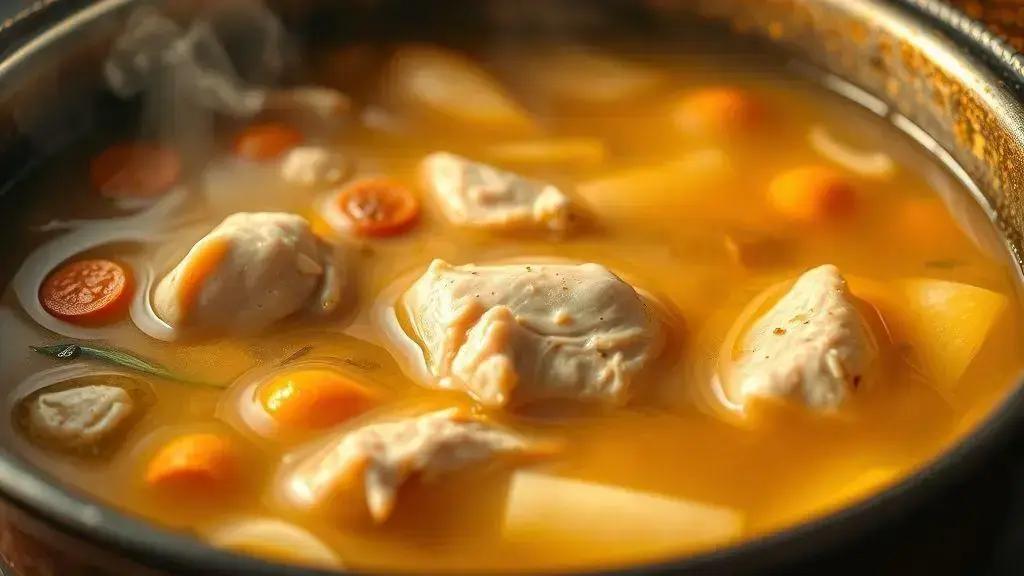 O segredo do caldo dourado e saboroso