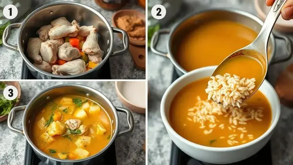 Passo a passo: do caldo ao ponto ideal do arroz Passo a passo: do caldo ao ponto ideal do arroz