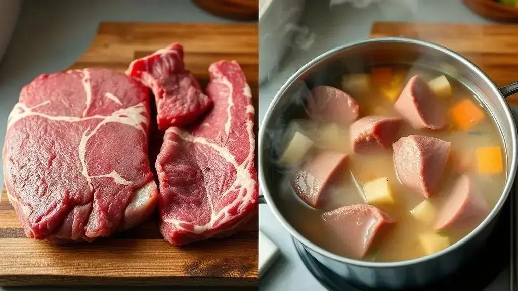 Por que algumas carnes rendem mais no cozimento