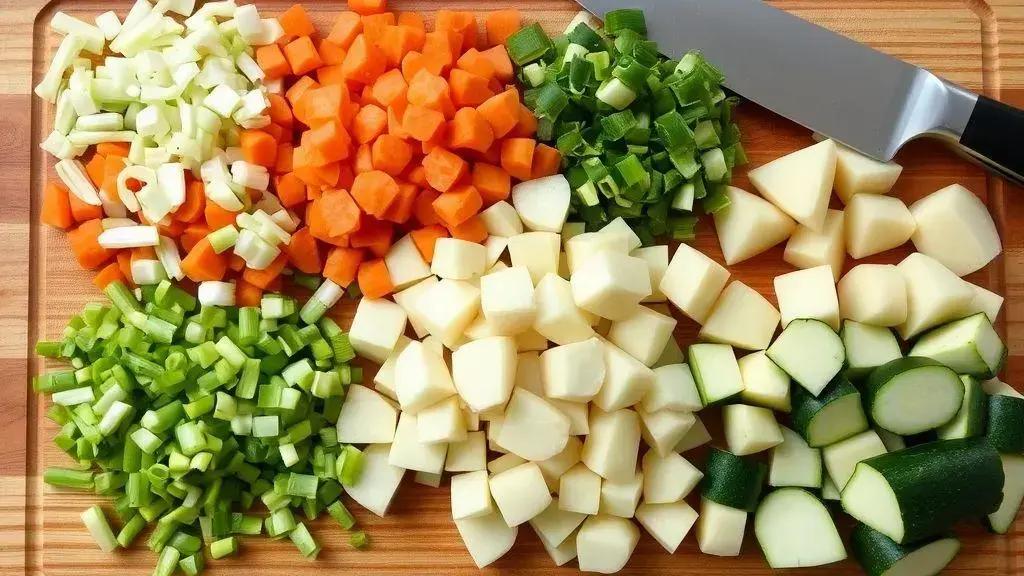 Preparo dos legumes: cortes que fazem diferença