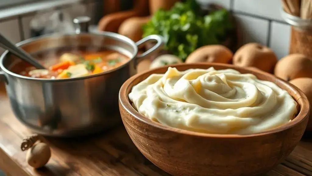 Purê de batata: espessante natural e nutritivo