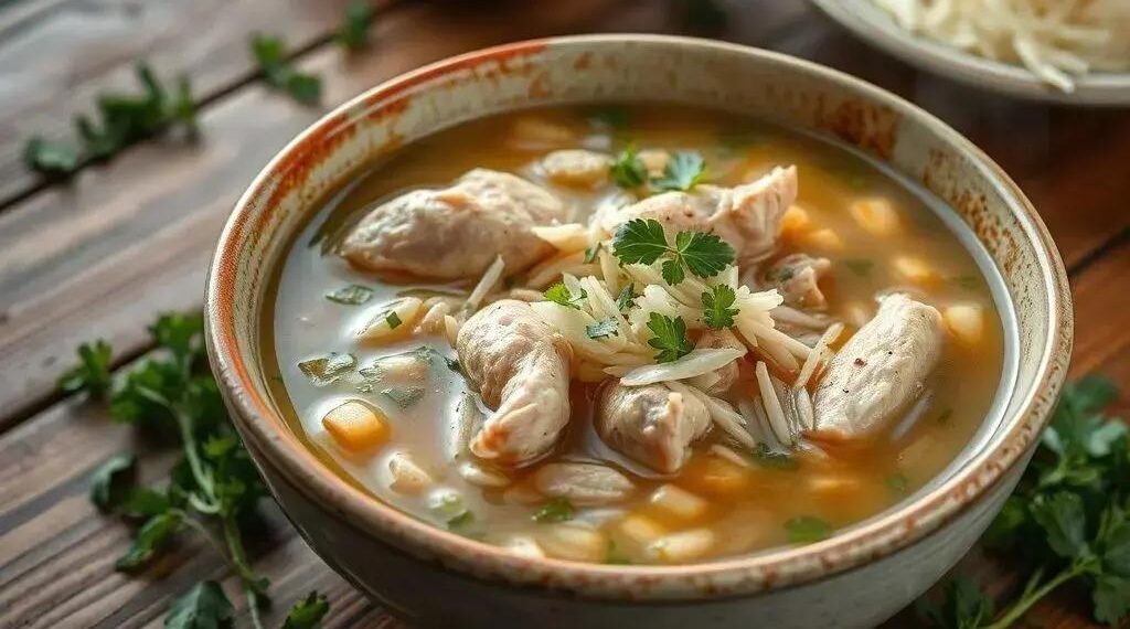 Receita canja de galinha com arroz: o conforto que cura corpo e alma