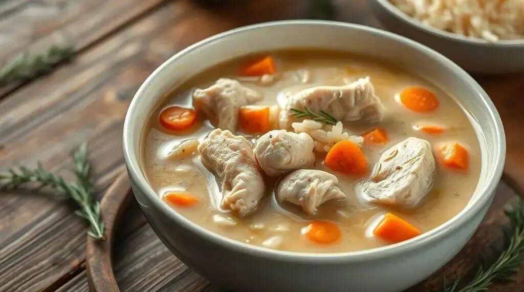 Receita canja de galinha cremosa: o segredo para um conforto que aquece a alma
