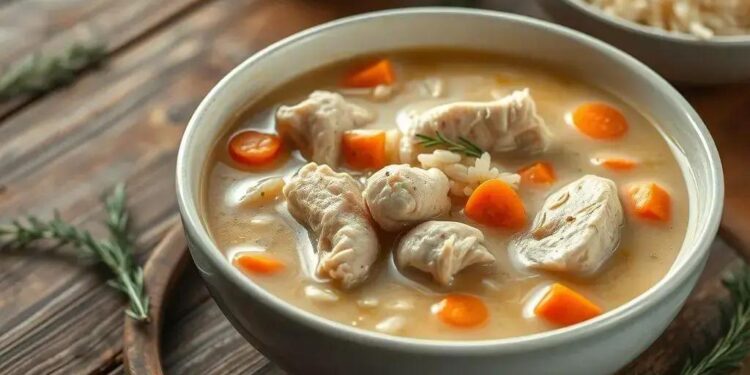 Receita canja de galinha cremosa: o segredo para um conforto que aquece a alma