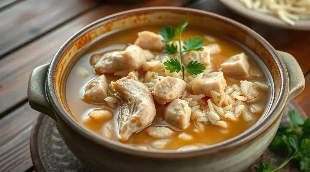 Receita de canja de galinha com arroz: o conforto que cura e aquece a alma