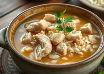 Receita de canja de galinha com arroz: o conforto que cura e aquece a alma