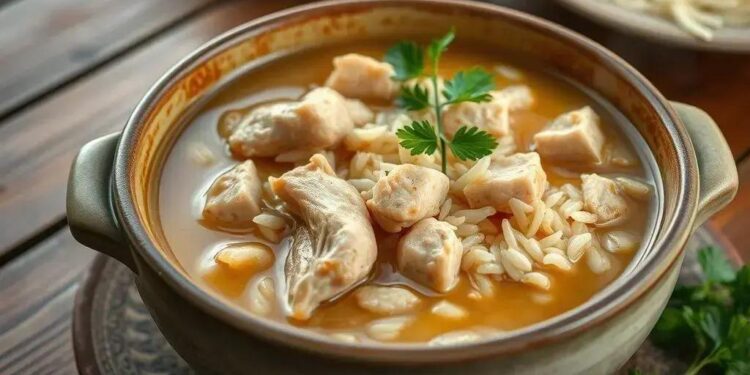 Receita de canja de galinha com arroz: o conforto que cura e aquece a alma