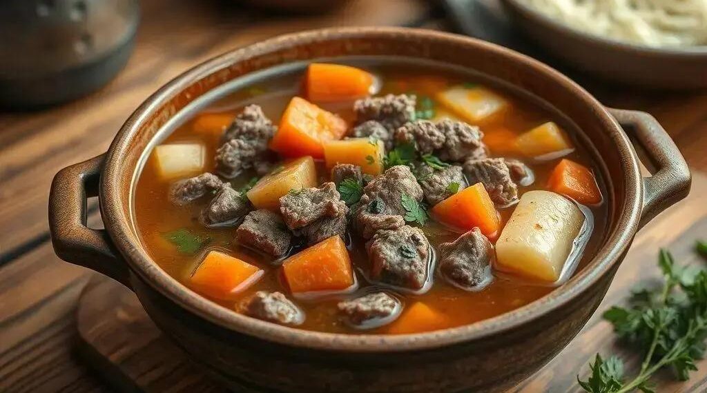 Receita de sopa de carne moida: o prato reconfortante que vai aquecer seu inverno