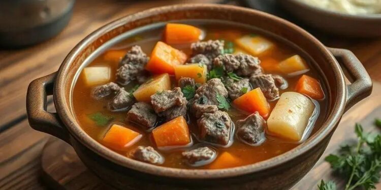 Receita de sopa de carne moida: o prato reconfortante que vai aquecer seu inverno