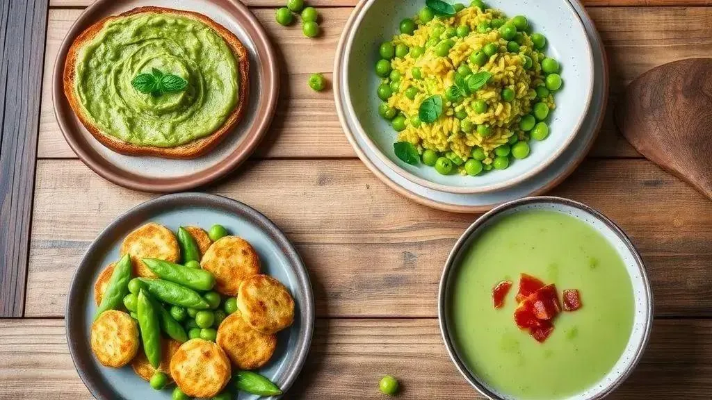 Receitas criativas com ervilha cozida na pressão Receitas criativas com ervilha cozida na pressão