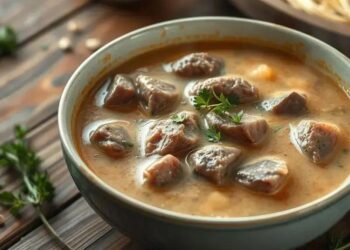 Sopa cremosa de carne: o segredo para um jantar reconfortante em 30 minutos