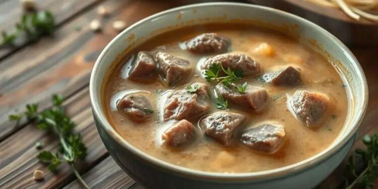 Sopa cremosa de carne: o segredo para um jantar reconfortante em 30 minutos