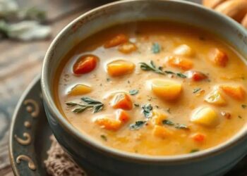 Sopa de abóbora com legumes: receita cremosa que aquece o coração