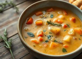 Sopa de abobora com legumes: receita cremosa que aquece o coração