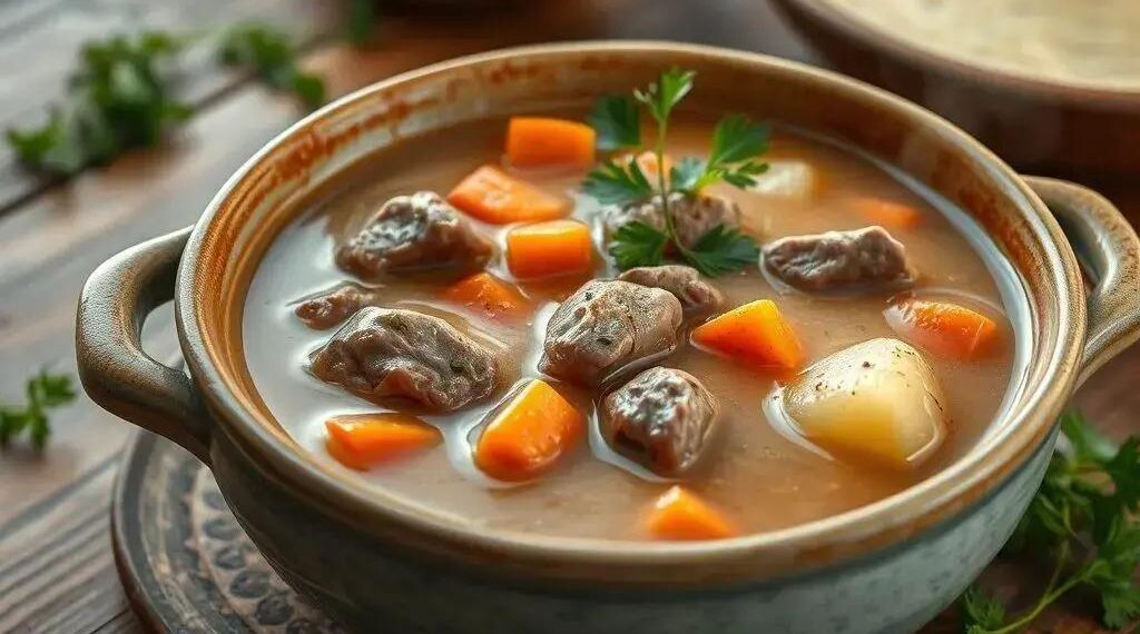 Sopa de carne cremosa: o segredo para um jantar reconfortante em 30 minutos