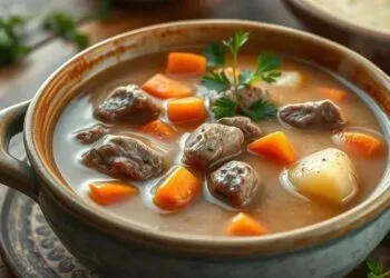 Sopa de carne cremosa: o segredo para um jantar reconfortante em 30 minutos