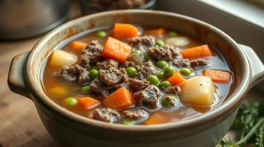 Sopa de carne moída com legumes: receita prática que aquece o corpo e o coração