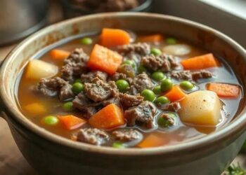 Sopa de carne moída com legumes: receita prática que aquece o corpo e o coração